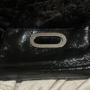 Michael Kors Black Patent Leather Wristlet